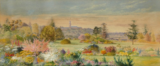 Appraisal: Marian Ellis Rowan - Government House and Botanical Gardens watercolour