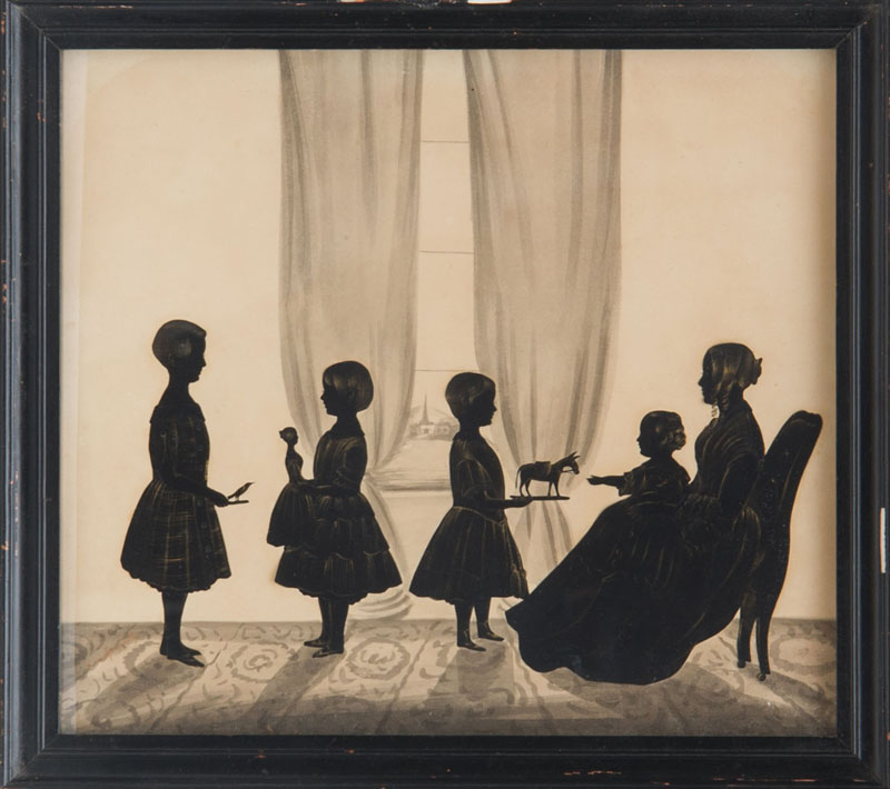 Appraisal: SAMUEL METFORD - SILHOUETTE FAMILY CONVERSATION GROUP AND ANOTHER GROUP