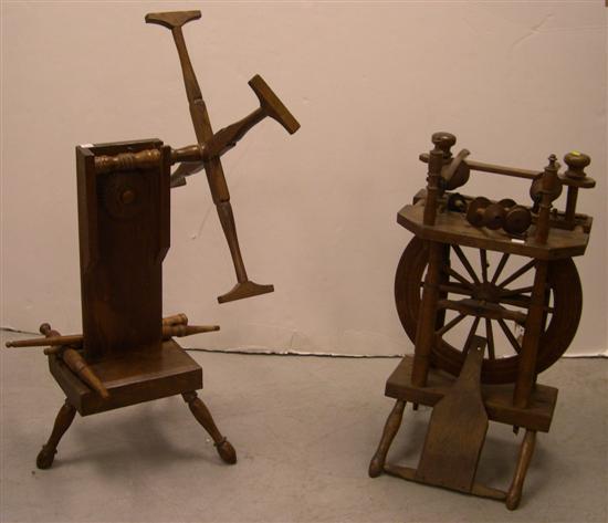 Appraisal: th C yarn winder along with another th C wool