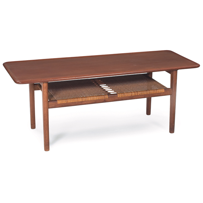 Appraisal: Hans Wegner coffee table by Andreas Tuck Denmark rectangular teak