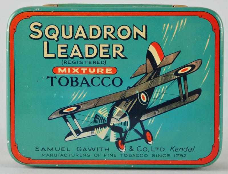 Appraisal: Squadron Leader Tobacco Tin Description Canadian made Clean and bright