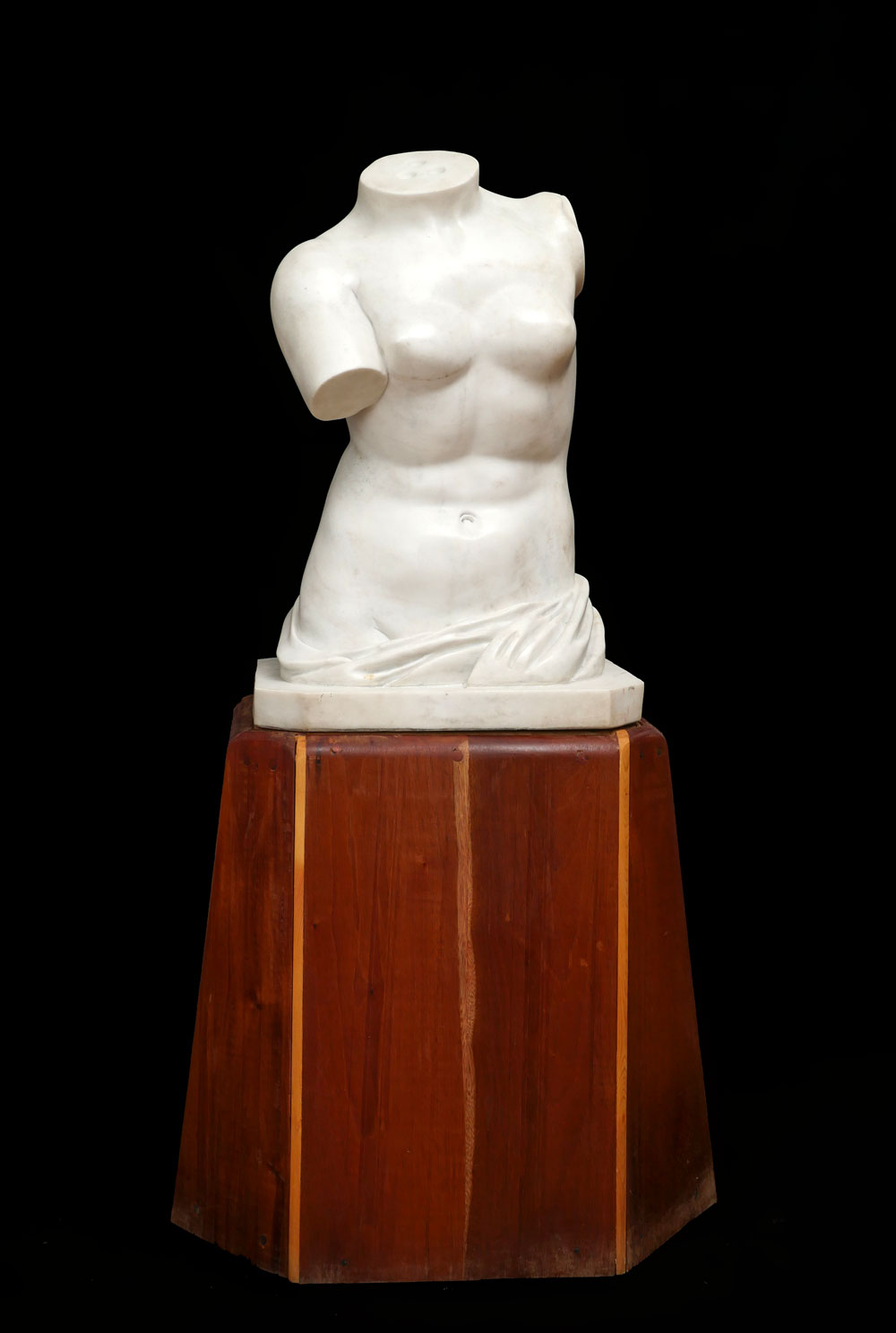 Appraisal: LARGE MARBLE TORSO SCULPTURE AFTER VENUS DE MILO Torso Sculpture