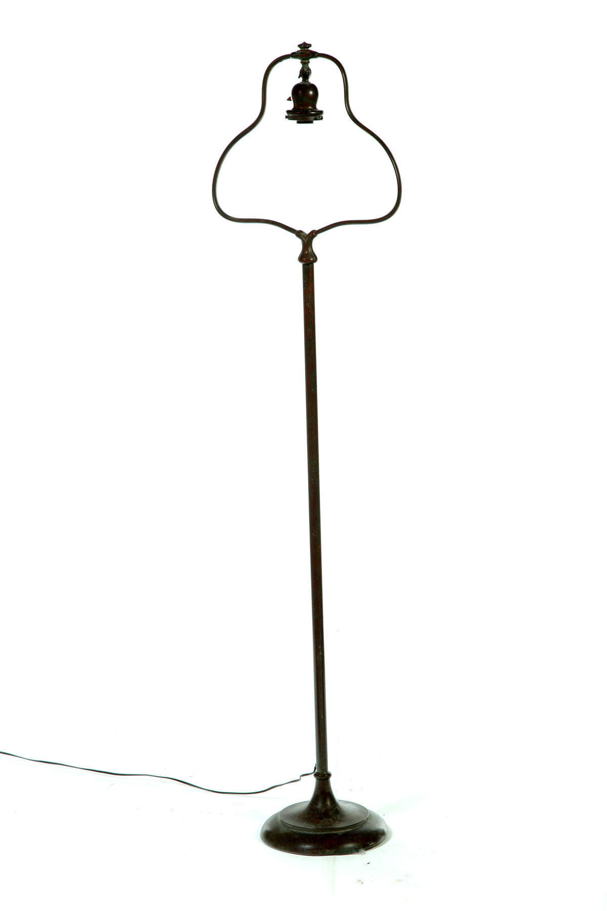 Appraisal: HANDLE BRONZE FLOOR LAMP American nd quarter- th century Patinated