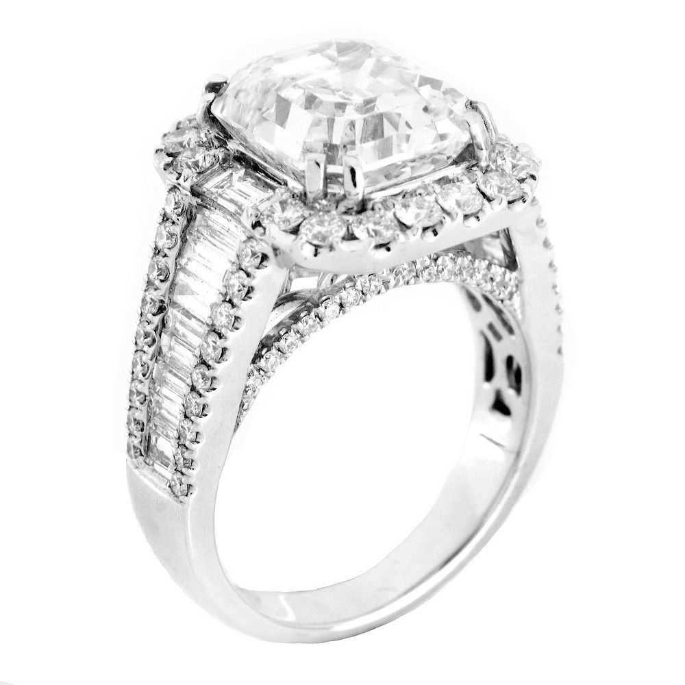 Appraisal: GIA ct Diamond and K Gold Ring GIA Certified Carat