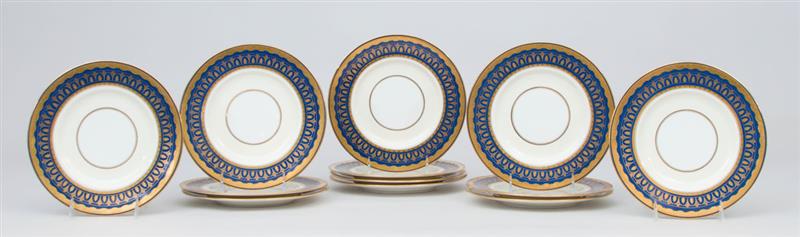 Appraisal: SET OF TWELVE MINTONS CHINA DESSERT PLATES Retailed by Davis