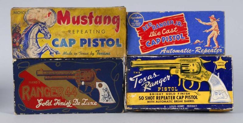 Appraisal: Lot of Cap Gun Boxes Description Includes Silver Mustang Ranger