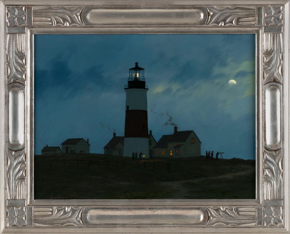 Appraisal: WILLIAM R DAVIS MASSACHUSETTS B STORMY EVENING AT SANKATY LIGHT