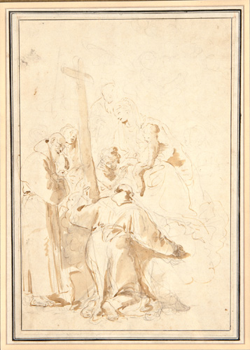 Appraisal: Giovanni Battista Tiepolo Italian - The Holy Family in Clouds