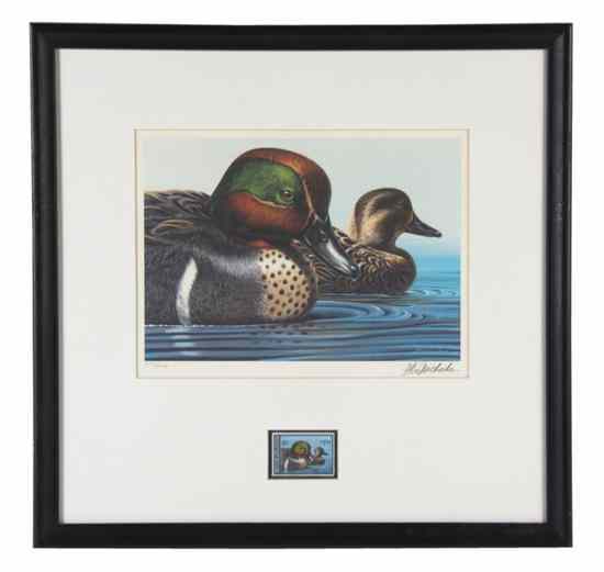 Appraisal: Six Federal Duck Stamp and Print Sets each matted and