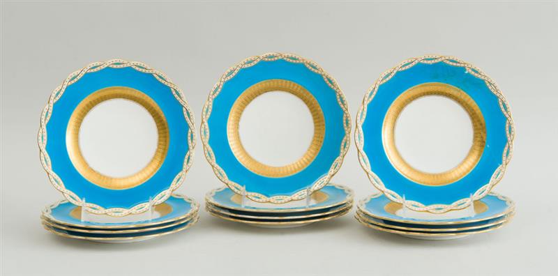 Appraisal: SET OF TWELVE MINTONS CHINA DESSERT PLATES in diam Estimate