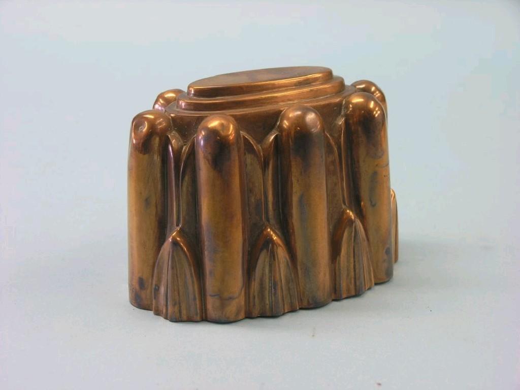 Appraisal: A Victorian copper jelly mould possibly Benham Froud unsigned in