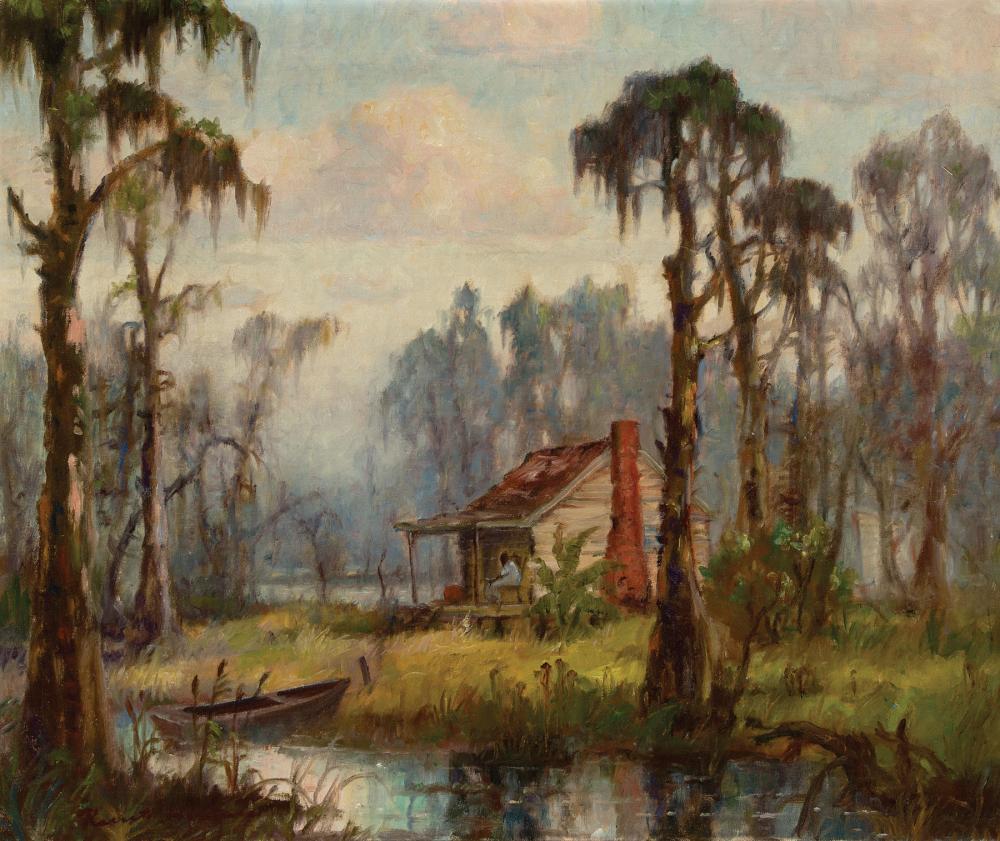 Appraisal: Knute Heldner Swedish Louisiana - Hazy Day in the Louisiana