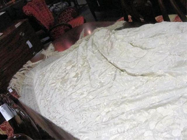 Appraisal: Victorian Piano Shawl From a Tudor City NYC estate Dimensions