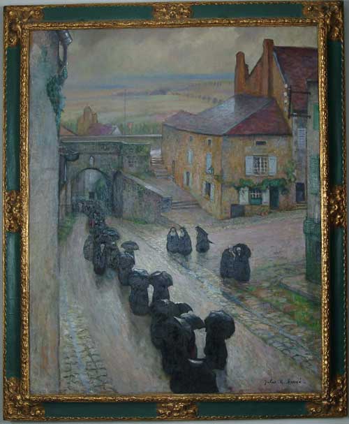 Appraisal: JULES RENE HERVE French - TEMPS GRIS A LANGRES Cloudy