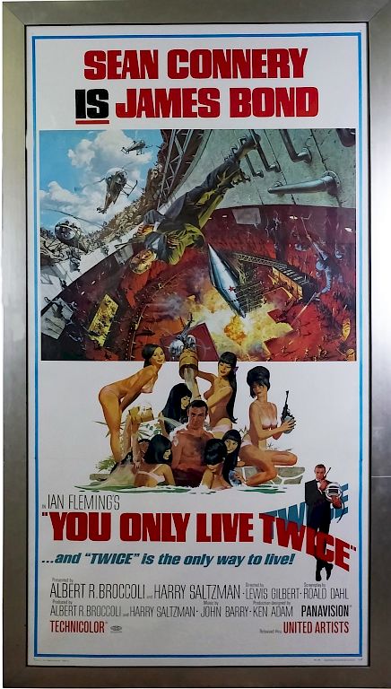 Appraisal: James Bond You Only Live Twice Poster Original James Bond