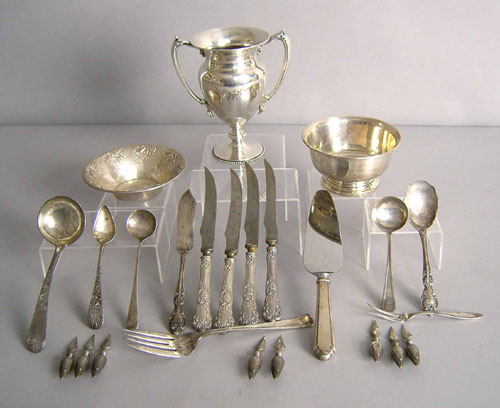 Appraisal: Sterling silver table articles and flatware approx troy oz