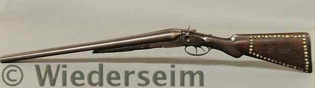 Appraisal: Wiltshire Arms Co percussion double-barreled shotgun the stock stamped U