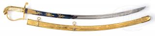 Appraisal: SPECTACULAR UNIQUE NANTUCKET PRESENTATION SWORD TO MEXICAN WAR HERO MAJOR