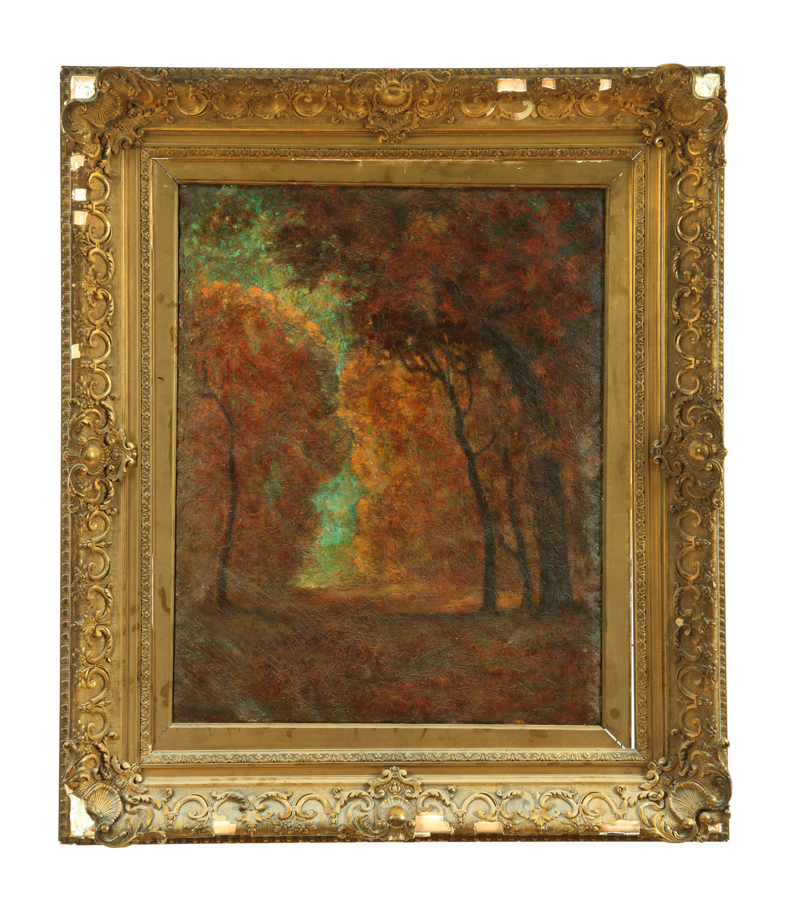 Appraisal: OCTOBER BY FRANKLIN DEHAVEN NA NEW YORK - Oil on