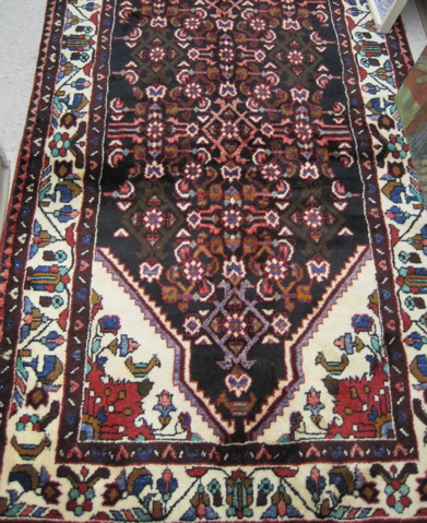 Appraisal: PERSIAN HAMADAN TRIBAL HALL RUG Hamadan Province northwestern Iran overall