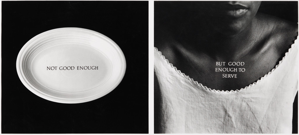 Appraisal: LORNA SIMPSON - C-Ration Silver print diptych x mm x