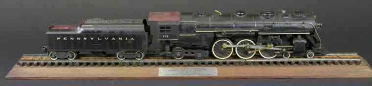 Appraisal: HUDSON -E WITH PENNSYLVANIA TENDER Treasure House display board for