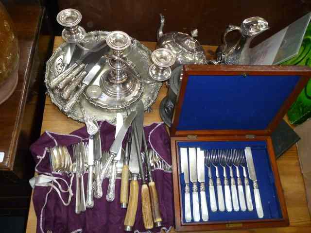 Appraisal: A LARGE QUANTITY OF SILVER PLATE and further metalware to