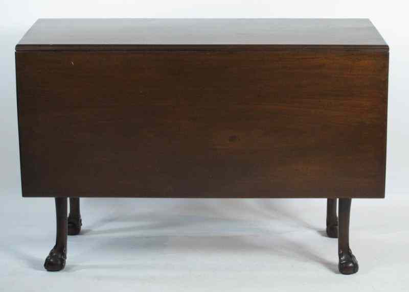 Appraisal: American Classical Drop Leaf Tablecirca mahogany ball and claw foot