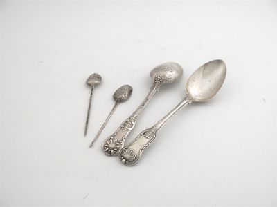 Appraisal: A George III Irish mote spoon by John Shields Dublin