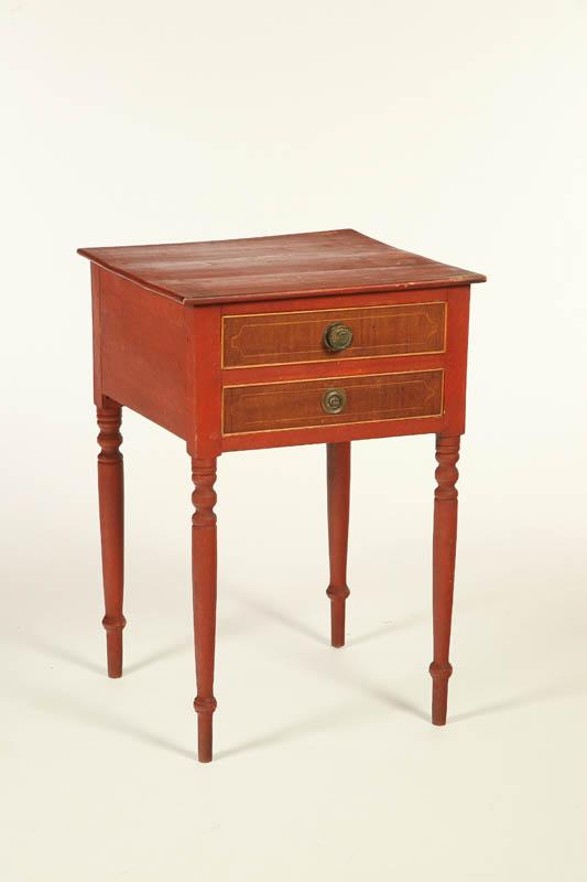 Appraisal: SHERATON STAND New England st half- th century hardwood with