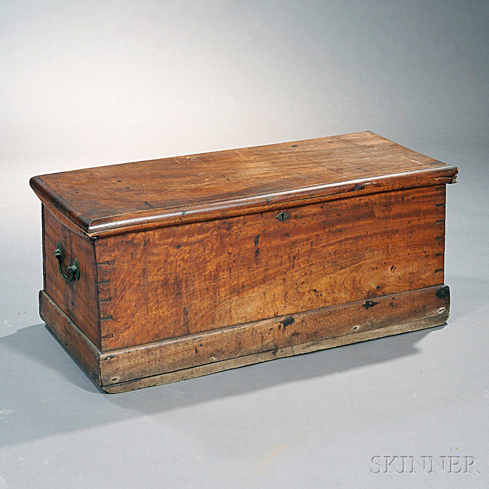 Appraisal: Camphor Wood Sea Chest China mid- th century the dovetailed