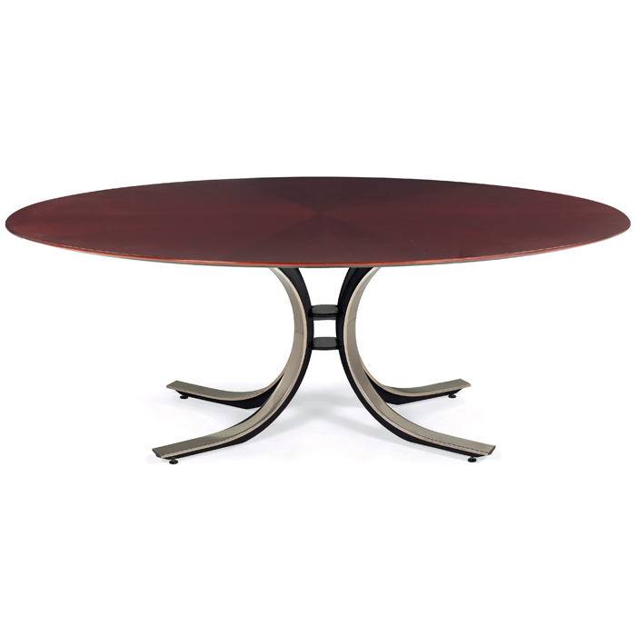 Appraisal: Osvaldo Borsani for Stow Davis dining conference table c elliptical