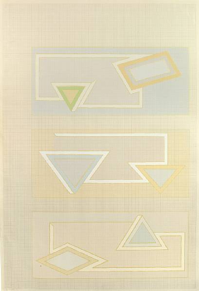 Appraisal: Property from various owners Pastel Stack A G Screenprint in