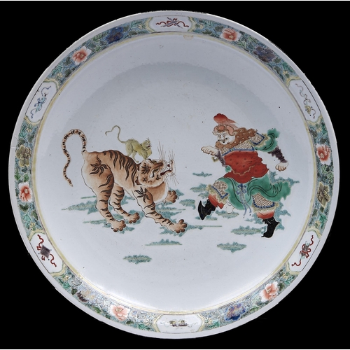 Appraisal: A Chinese famille verte dish th c enamelled with a