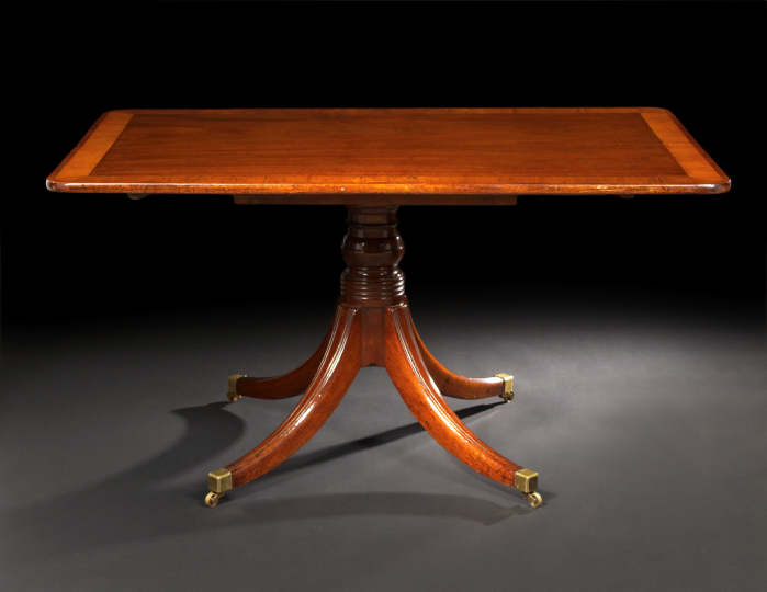 Appraisal: Regency-Style Mahogany Breakfast Table partially composed of antique elements the