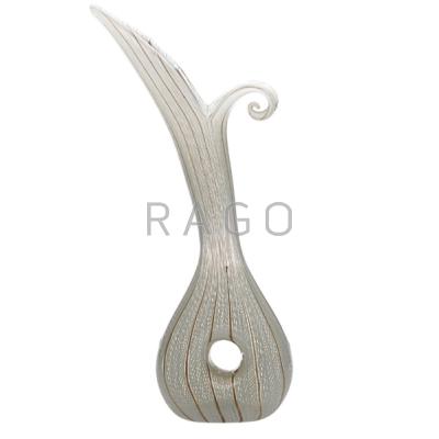 Appraisal: DINO MARTENS - AURELIANO TOSO Mezza filigrana vase Murano Italy