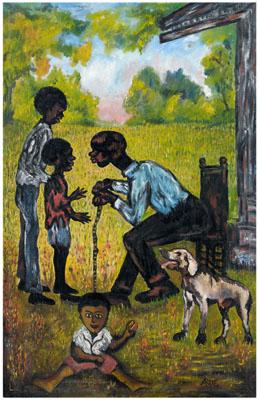 Appraisal: Arthur Rose painting South Carolina - African-American genre scene of