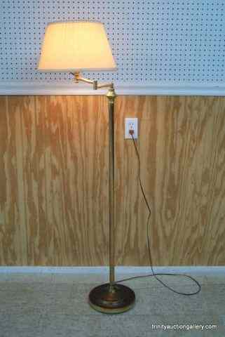 Appraisal: Vintage Bras Floor Lamp w Radial Arm ExtensionFrom the estate