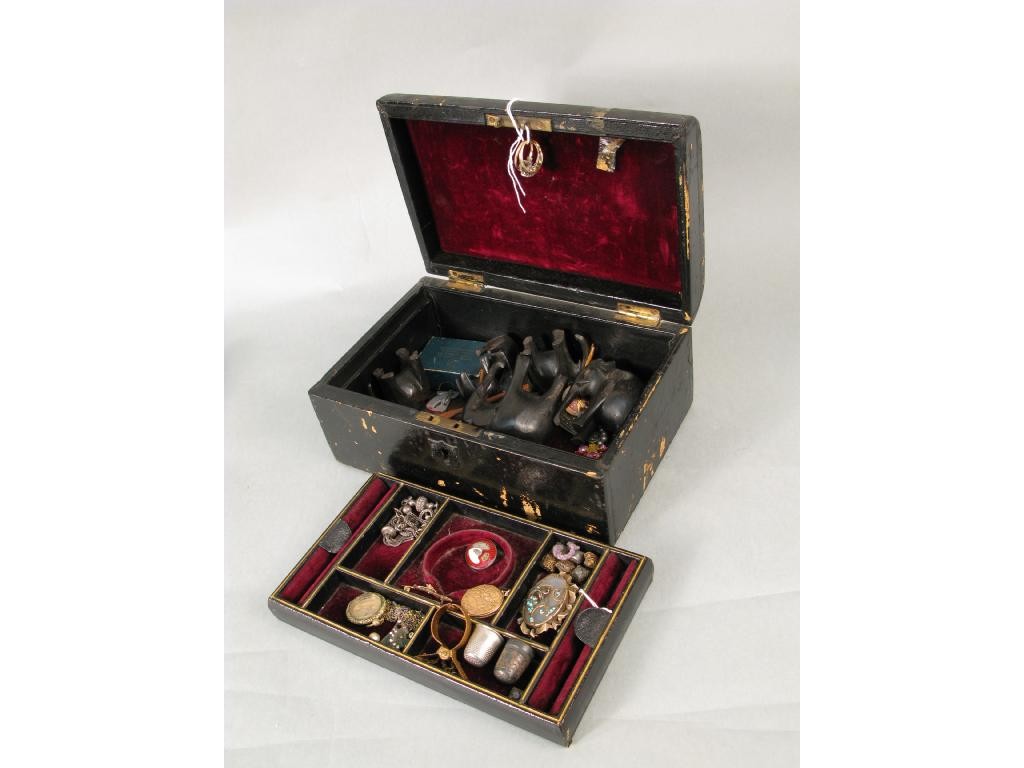 Appraisal: An assortment of costume jewellery and two ct gold rings