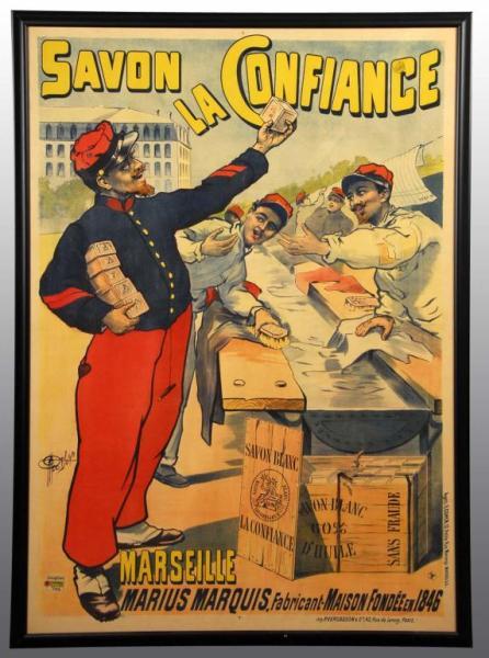 Appraisal: Savon La Confiance Soap Poster Description French Late s Nice