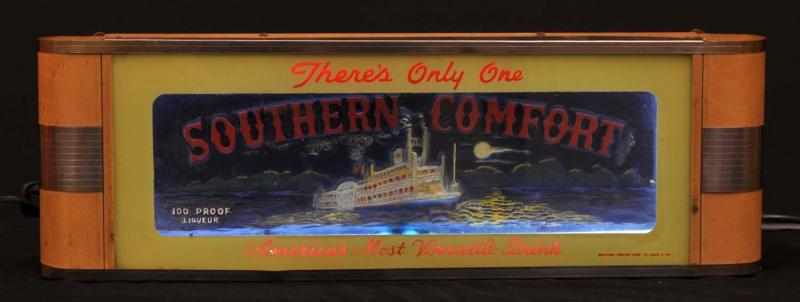 Appraisal: Southern Comfort Can Neon Sign Description s Blue neon behind