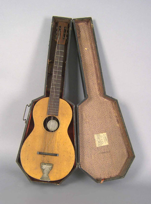 Appraisal: Early guitar by John Haynes Co Boston