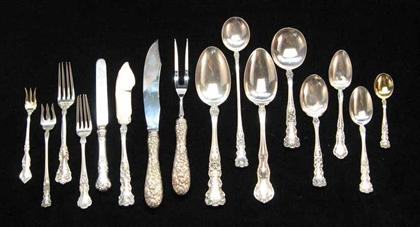 Appraisal: Two partial Gorham and R W S flatware services late