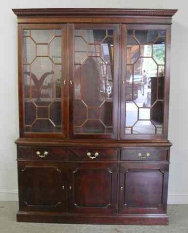 Appraisal: Stickley Audi Breakfront From a Park Avenue NYC estate Dimensions