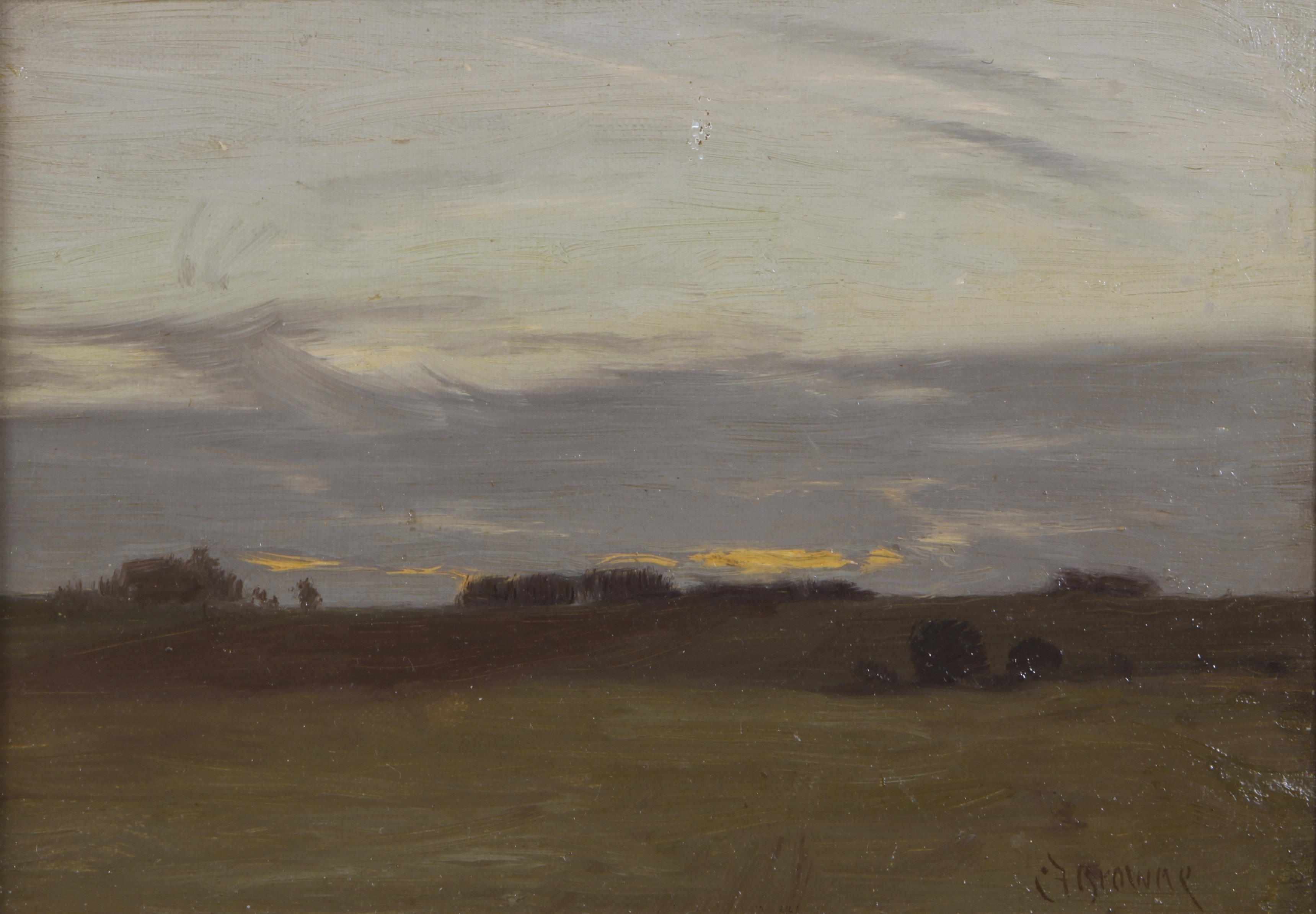 Appraisal: Charles Francis Browne American - A Prairie Sunset DeKalb County