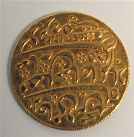 Appraisal: East India Company a gold Mohur probably Calcutta VF or