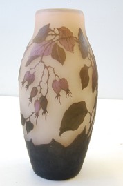 Appraisal: FRENCH CAMEO GLASS VASE SIGNED CIRCA 'S