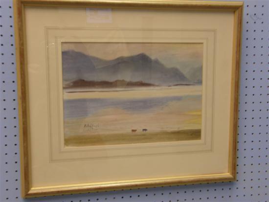 Appraisal: R V Pitchforth RA - Watercolour Loch Etive Scotland Signed