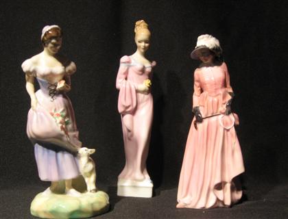 Appraisal: Three piece Royal Doulton figurines Spring Maureen and Daphne H