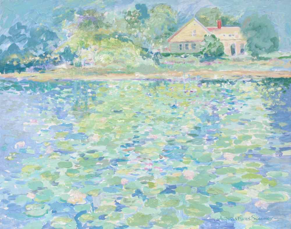 Appraisal: SWEENEY Andrea American th C ''Impressions of Lily Pond'' Impressionist